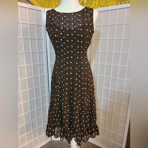Brown Polka Dot Dress